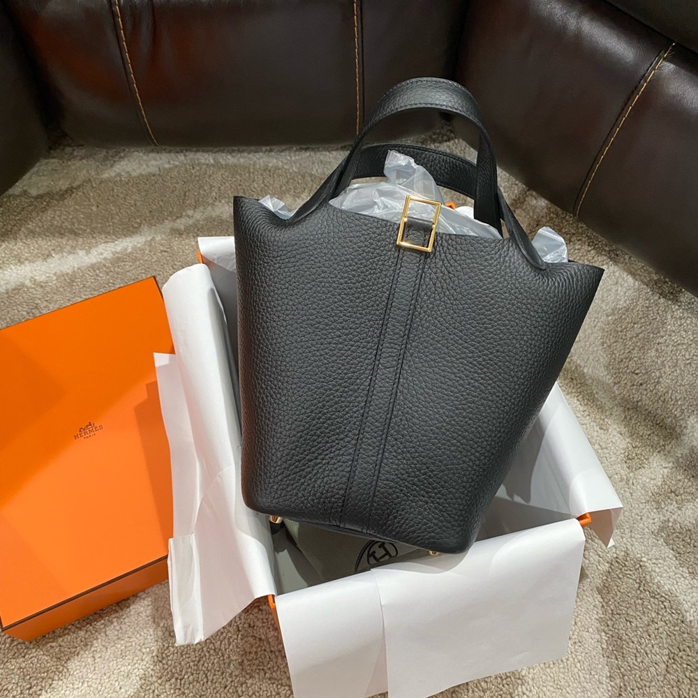 Picotin Lock 18 bag in Noir